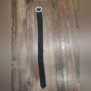 Black Rhinestone Circle Buckle Belt – Size 5